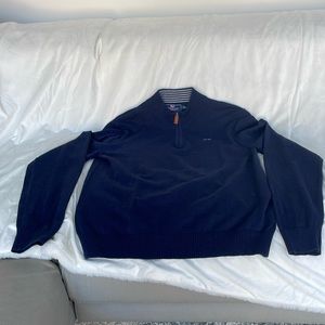 Vineyard vines blue cotton sweater kids XL gently worn